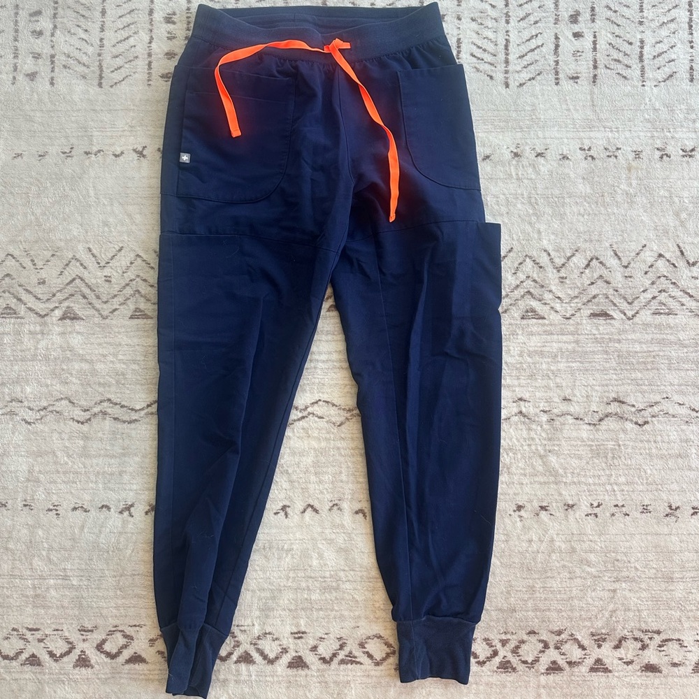 Women's Navy Jogger Pants - Picture 2 of 2